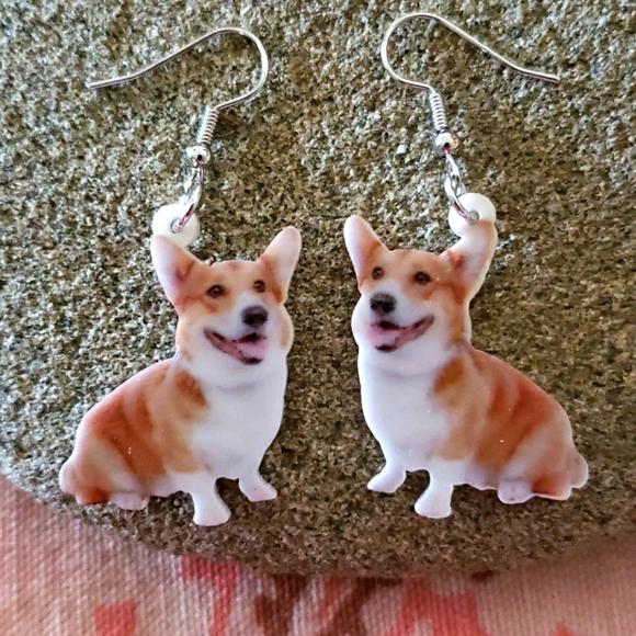 Welsh Corgi Earrings. Dog Earrings. Pet Puppy 🐕 - Picture 3 of 8